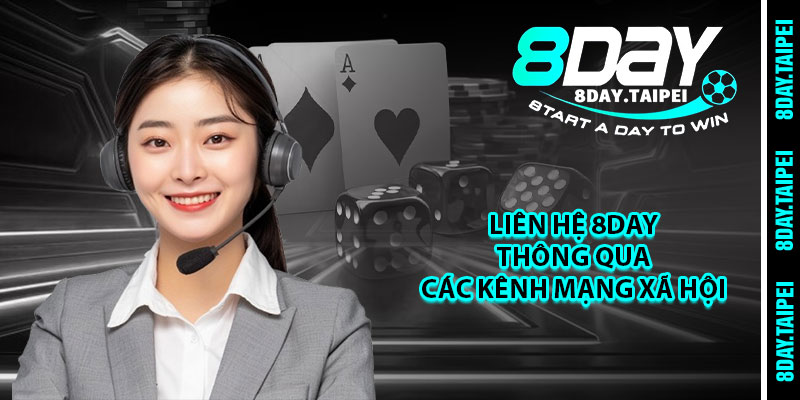 Liên hệ 8day thông qua các kênh mạng xã hội 